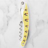 Colorful Strutting Roosters Design Kurkentrekker (Voorkant)