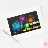 Colorful "Student of the Day!" Sticker (Envelop)