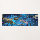 Colorful Stylish Sea Life Yogamat (Voorkant (horizontaal))