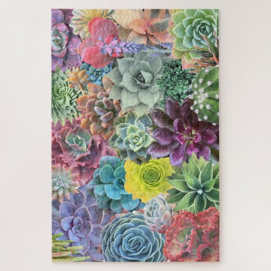 Colorful Succulent Puzzle Legpuzzel (Verticaal)