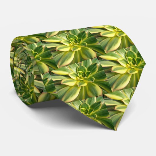 Colorful Succulent Stropdas #2 (Opgerold)