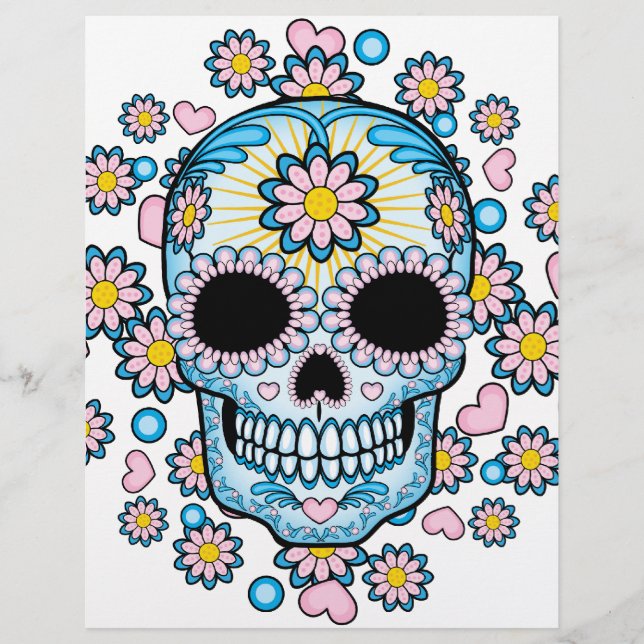 Colorful Sugar Skull (Voorkant)