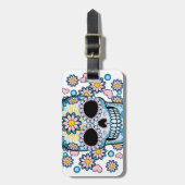 Colorful Sugar Skull Bagagelabel (Voorkant verticaal)