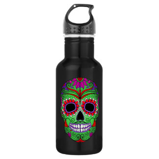 Colorful Sugar Skull Day of the Dead Waterfles
