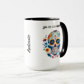 Colorful Sugar Skull Dia de los Muertos Mok (Voorkant rechts)