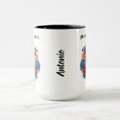 Colorful Sugar Skull Dia de los Muertos Mok (Midden)