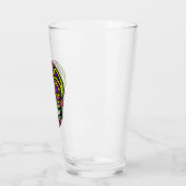 Colorful Sugar Skull Glas (Links)