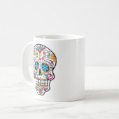 Colorful Sugar Skull Koffiemok (Voorkant links)