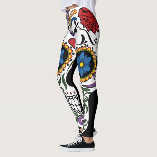 Colorful Sugar Skull Leggings (Links)