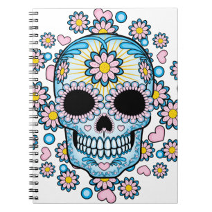 Colorful Sugar Skull Notitieboek