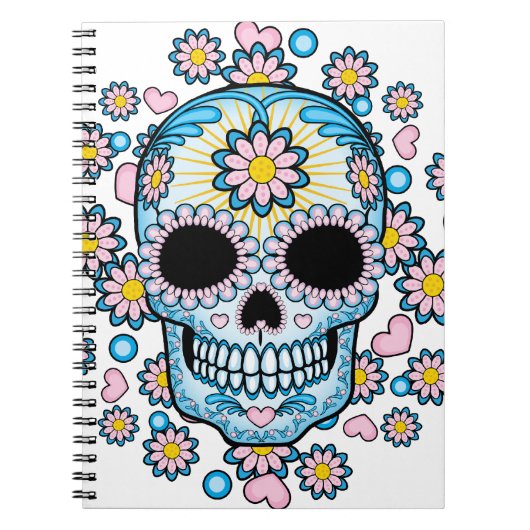 Colorful Sugar Skull Notitieboek (Voorkant)
