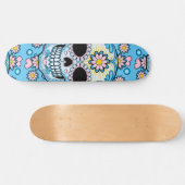 Colorful Sugar Skull Persoonlijk Skateboard (Horizontaal)