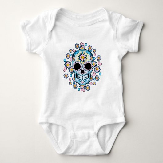 Colorful Sugar Skull Romper (Voorkant)