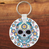 Colorful Sugar Skull Sleutelhanger (Voorkant)