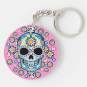 Colorful Sugar Skull Sleutelhanger (Achterkant)