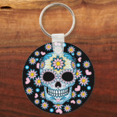 Colorful Sugar Skull Sleutelhanger (Voorkant)