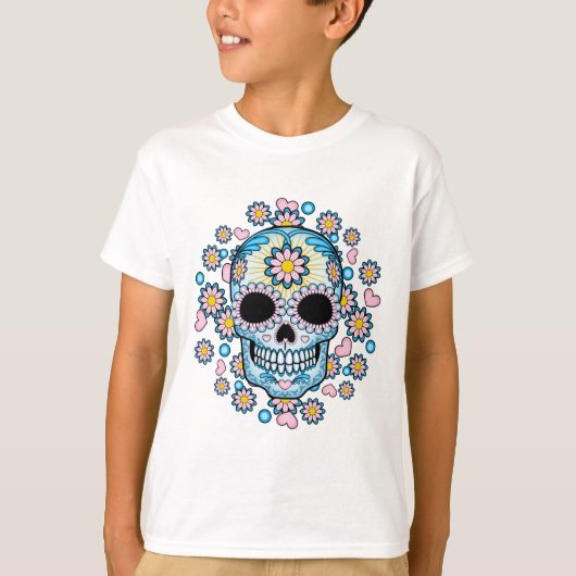 Colorful Sugar Skull T-shirt (Voorkant)