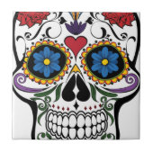 Colorful Sugar Skull Tegeltje (Voorkant)