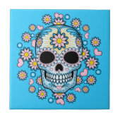 Colorful Sugar Skull Tegeltje (Voorkant)