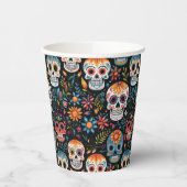Colorful Sugar Skulls Papieren Bekers (Links)
