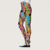 Colorful Sugar Skulls Patroon Leggings (Links)