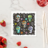 Colorful Sugar Skulls Servetten (Insitu)