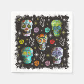 Colorful Sugar Skulls Servetten (Voorkant)