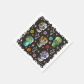 Colorful Sugar Skulls Servetten (Hoek)