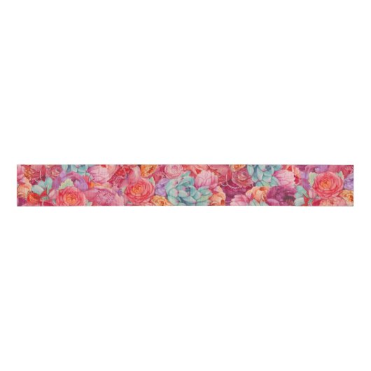 Colorful Summer bouquet Grosgrain Lint (Voorkant)