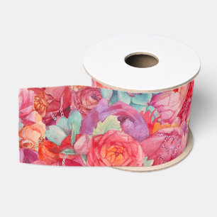 Colorful Summer bouquet Grosgrain Lint