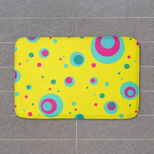 Colorful Summer Bubbles stippen Geel vers patroon Badmat