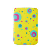 Colorful Summer Bubbles stippen Geel vers patroon Badmat (Voorkant Verticaal)