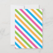Colorful Summer Camp Personated Note Cards Bedankkaart (Achterkant)