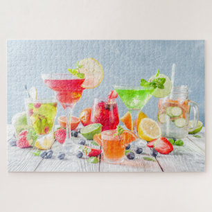 Colorful Summer Cocktails and Mocktails Drinken Legpuzzel
