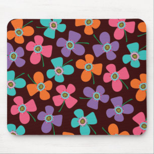 Colorful Summer Daisies Pop Whimsical Fun Pattern Muismat
