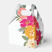 Colorful Summer Floral Couple Name Wedding Bedankdoosjes (Achterkant)