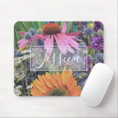 Colorful Summer Flower Garden Personalised Muismat (Met muis)