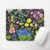 Colorful Summer Flower Pattern Muismat (Met muis)