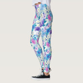 Colorful Summer Flowers Patroon Leggings (Links)