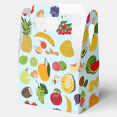 Colorful Summer Fruit Pattern Bedankdoosjes (Geopend)