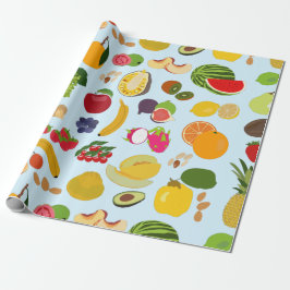 Colorful Summer Fruit Pattern Cadeaupapier