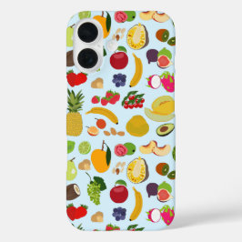 Colorful Summer Fruit Pattern iPhone 16 Hoesje