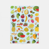 Colorful Summer Fruit Pattern Fleece Deken (Voorkant)