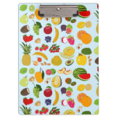 Colorful Summer Fruit Pattern Klembord (Voorkant)
