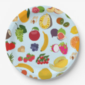 Colorful Summer Fruit Pattern Papieren Bordje (Voorkant)
