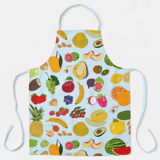 Colorful Summer Fruit Pattern Schort (Voorkant)