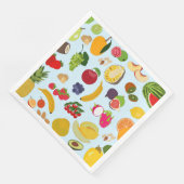 Colorful Summer Fruit Pattern Servet (Hoek)