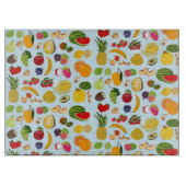 Colorful Summer Fruit Pattern Snijplank (Voorkant)