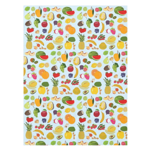 Colorful Summer Fruit Pattern Tafelkleed (Voorkant)