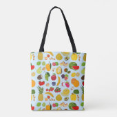 Colorful Summer Fruit Pattern Tote Bag (Achterkant)